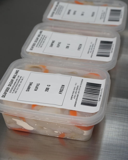 Kerang Simping Kupas w/Telur