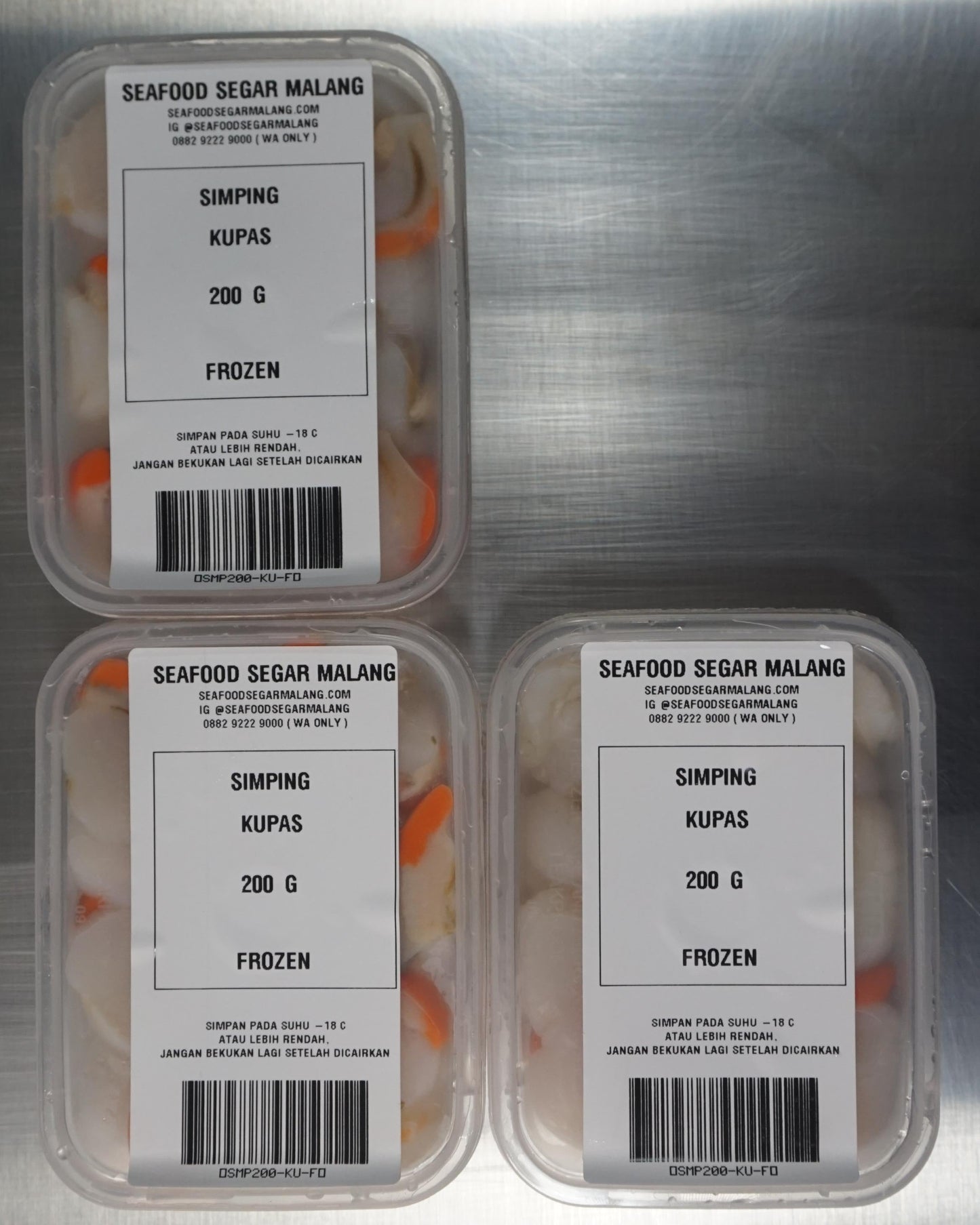 Kerang Simping Kupas w/Telur